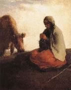 Jean Francois Millet Countrywoman oil on canvas